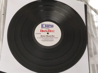 ANT & DEC Better Watch Out  UK 4-Track Promo 12"  TELSTAR RECORDS - Image 1 of 4
