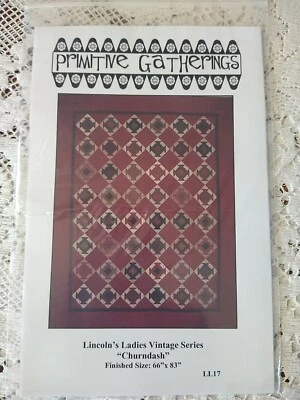 Primitive Gatherings "Lincoln's Ladies Vintage Series Churndash" Quilt Pattern - Image 1 of 2