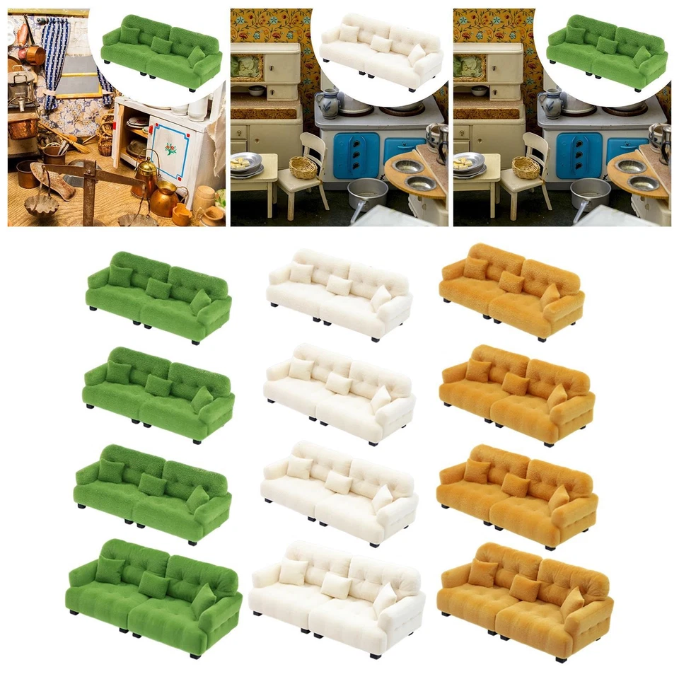 Divano in miniatura, accessori per fotografia, camera da letto, micro scena, - Immagine 1 di 1