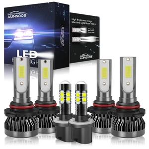 For Chevrolet Silverado 2500 HD 2001-2002 2/4-Door Combo LED Headlight Kit Bulbs - Picture 1 of 12