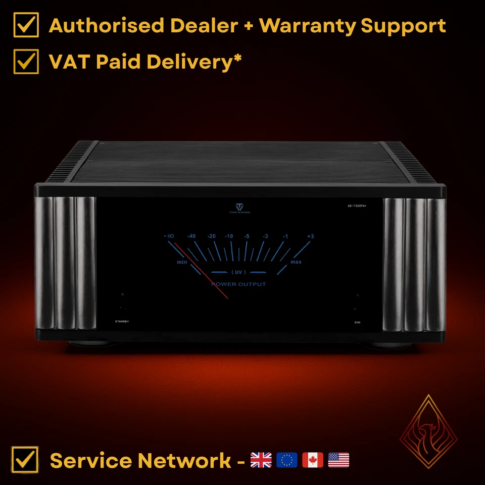 ToneWinner AD-7300PA+ (2024 Model) - AV Power Amplifier - 7x300W 8Ω - 7x515W 4Ω - Image 1 of 4