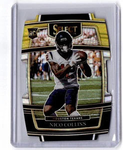 2021 Panini Select Nico Collins RC #69 Black and Gold Prizm Die Cut Texans - Bild 1 von 2