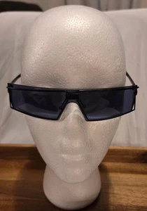 VTG 90's Christian Dior Troika Sunglasses RARE Black Frame Blue Lens - Picture 1 of 15