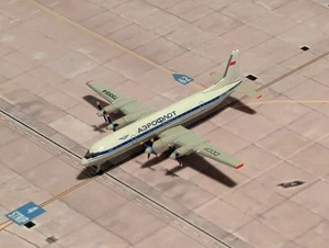 Herpa Wings 1/500 scale Aeroflot Ilyushin IL-18 (Soviet flag-later scheme) - Picture 1 of 5