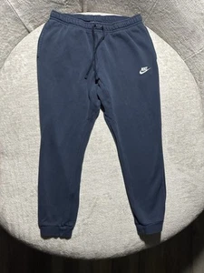Nike Sportswear Club Joggers in Pile Blu Navy Uomo Taglia Large - Foto 1 di 4