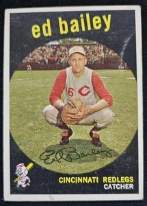1959 Topps #210 Ed Bailey Cincinnati Redlegs - White Back - Picture 1 of 2