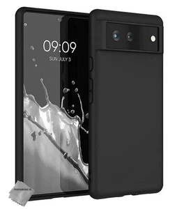 Housse etui coque silicone gel fine pour Google Pixel 6 + film ecran - NOIR - Photo 1 sur 1