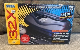 Sega Genesis 32x 32 X Console CIB Complete in Box w/ OEM Cables Power Manuals