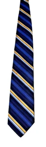 Neu mit Etikett Robert Talbott Karmel Krawatte blau gelb Streifen Seide Baumwolle Best of Class USA - Bild 1 von 8