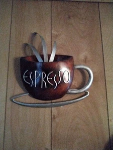 Wanddeko Metall Modern Kaffee ESPRESSO - Bild 1 von 2