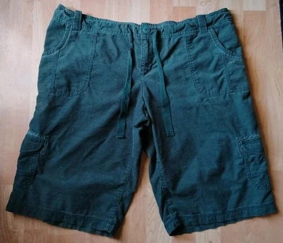 Mossimo Women's Dark Green Cargo Corduroy Knee Length Mid Rise Shorts, 17 - Image 1 of 4