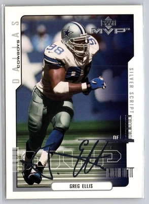 2000 Upper Deck MVP #49 Greg Ellis Silver Script - Image 1 of 2
