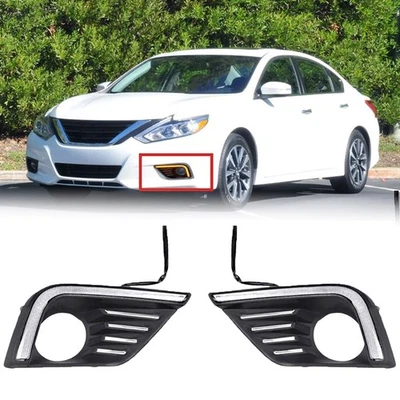 Luces antiniebla LED para Nissan Altima 2016 2017 2018 DRL con par de luces de giro Foto 1 de 4