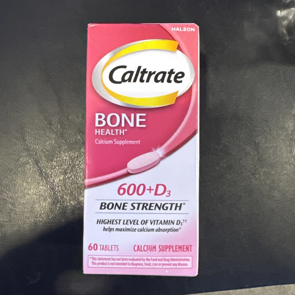 Caltrate 600+D3骨健康钙补充剂,60 片 04/2026 — 第 1/1 张图片