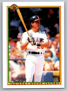 1990 Bowman Brook Jacoby Cleveland Indians #341 - Picture 1 of 2