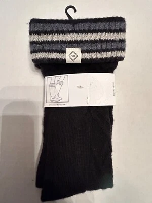 New Vera Bradley Women’s Grey/Black Rain Boot Liner Sock Size 9-11 Shoe 4-10.5 - Image 1 of 4