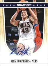 2011-12 Hoops Autographs New Jersey Nets Basketball Card #149 Kris Humphries