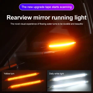 2PCS Universal Amber LED Car Side Rear View Mirror Turn Signal Indicator Light - Picture 1 of 17