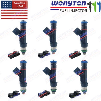 Set 6 Upgrade Bosc* EV14 Fuel Injector For Chrysler Dodge Caravan Plymouth 3.3L - Image 1 of 4
