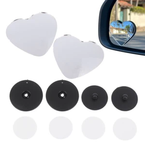 1 Pair Car Frameless Blind Spots Mirror Cute Heart Shape Side Mirror Rearview - Picture 1 of 11