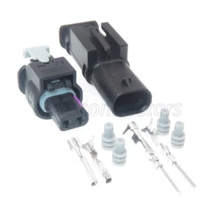 For VW Audi Seat Skoda 2 Way Connector Plug Kit Fog Lights Fuel Pump 4F0 973 702 - Picture 1 of 5