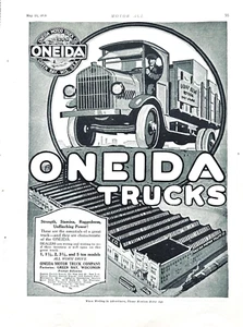 Oneida Motor Truck Ad 1918 Green Bay WI Worm Drive - Picture 1 of 1