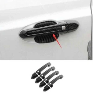 For Cadillac CT4 2020-2024 ABS Carbon Fiber Side Door Handle Cover Trim 8PCS - Picture 1 of 9