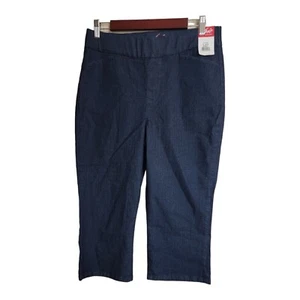 Chic Pants Women's 8 Avg Classic Collection Easy-Fit Elastic Waist PullOn Capri - Picture 1 of 10