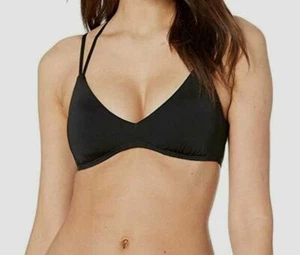 NWT $125 The Bikini Lab Women Black Bralette Swim Bikini Swimsuit Top Swimwear L - Picture 1 of 2