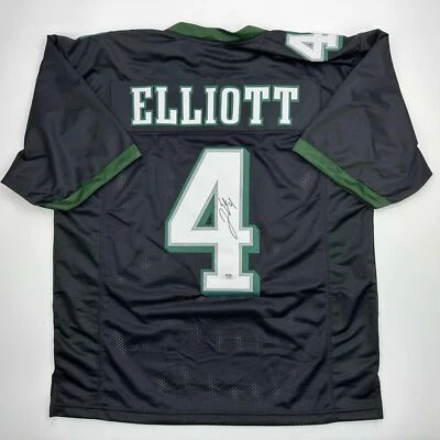 Autographed/Signed Jake Elliott Philadelphia Black Football Jersey PSA/DNA COA - Image 1 of 4