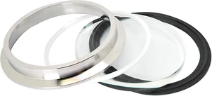 4 Inch Tri Clamp End Cap Flat Sight Glass 316 Stainless Steel with Borosilicate - Picture 1 of 4