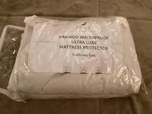 Protector Colchón Bambú Cal King Impermeable Excelente Estado Usado Suavemente - Imagen 1 de 6