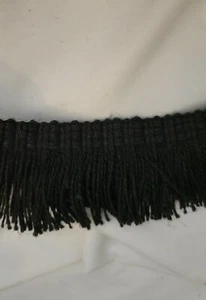 BORDE DE CEPILLO DE ALGODÓN NEGRO - Imagen 1 de 3