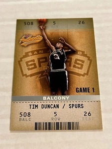 2002-03 FLEER AUTHENTIX TIM DUNCAN 26/250 BALCONY GOLD SPURS SP G1 - Picture 1 of 2