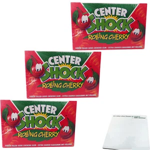 Center Shock Kirsche Kaugummi extra sauer rolling Cherry 300 Stück (3x400g Pack) - Bild 1 von 4