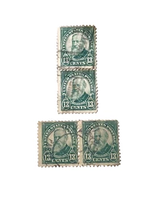 Benjamin Harrison 1931 13c stamps US STAMPS Scott lot of 4 as shown - Picture 1 of 3