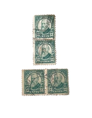 Benjamin Harrison 1931 13c stamps US STAMPS Scott lot of 4 as shown - Image 1 of 3