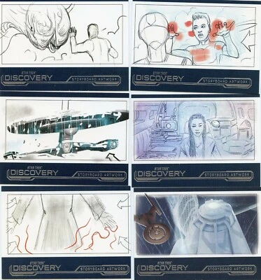 Star Trek Discovery S3 conjunto completo de 14 cartas de perseguição "Storyboard Artwork" SB28-SB41 - Imagem 1 de 4