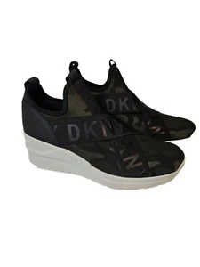 DKNY Camo Pattern wedge sneakers size 10 - Picture 1 of 8