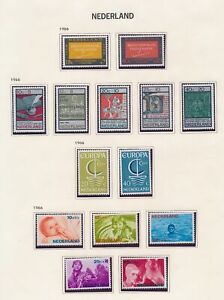 DZ01263 Netherlands 1966 mixed thematics nice lot of good stamps MNH