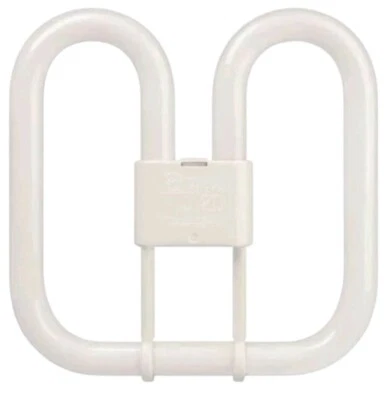 WHITE Nueva bombilla tubo fluorescente mariposa ahorro de energía 2D 16W 2 pines 3500K blanca