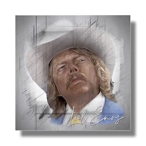 Arte de pared de aluminio Smokey and the Bandit Sheriff Lil Enos Fan Art 12x12 - Imagen 1 de 5