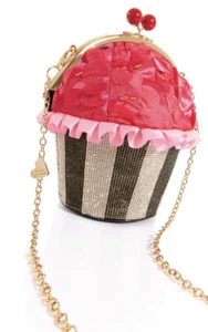 Betsey Johnson Kitsch Betsey's 80th Birthday Cupcake Crossbody Bag New Sealed - Picture 1 of 8