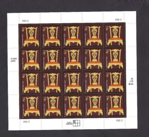 US Scott# 3755 2004 4c Booklet Pane of 20 Chippendale Chair P2222 UL MNH VF - Picture 1 of 2