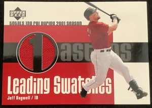 2003 Upper Deck - Leading Swatches Red Jersey #LS-JB1 Jeff Bagwell  - Bild 1 von 2