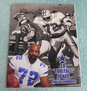 ED "TOO TALL" JONES DALLAS COWBOYS 8 X 10 AUTOGRAPHED PHOTOGRAPH 1999-2003 - Picture 1 of 20