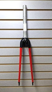 GIANT DEFY ALUMINUM CALIPER BRAKE FORK 245MM RED/BLK - USED GOOD CONDITION - Picture 1 of 5