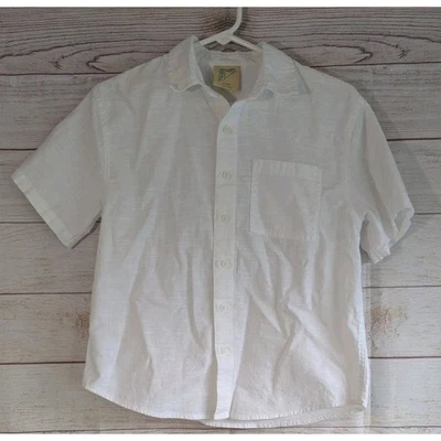 Camisa There Abouts Niños Med Abotonada Blanco Lino Surf Vacaciones Foto 1 de 4