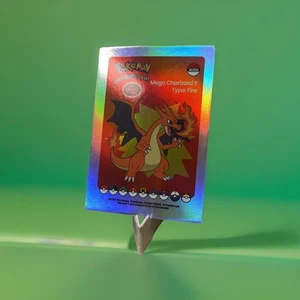 Pokemon ¡Atrápalos Ya! Mega Charizard Y Peru 1996 Sticker Catch Em All Non TCG - Bild 1 von 4
