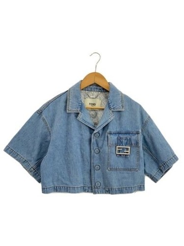 FENDI Giacca corta mamma denim 38 cotone IDG FLF733